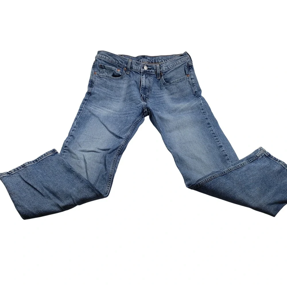 Levi's Mens 514 Straight Leg Jeans 33x32 Medium Wash Blue Denim